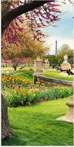 WallClassics - Poster (Mat) - Jardin Du Luxembourg - 50x100 cm Foto op Posterpapier met een Matte look