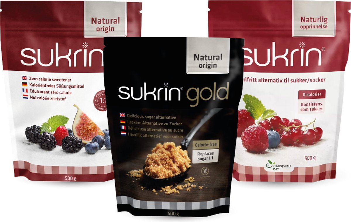 Goedkoopste Sukrin - Sukrin's Choice - Voordeelpakket - Caloriearm - Gezond bakken - Suikervervanger