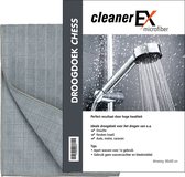 Cleaner EX Microvezeldoek/Droogdoek Chess/65x50 cm/Grijs