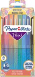 Paper Mate Flair-viltstiften | Medium punt (0,7 mm) | Diverse kleuren | Etui met 16 stuks