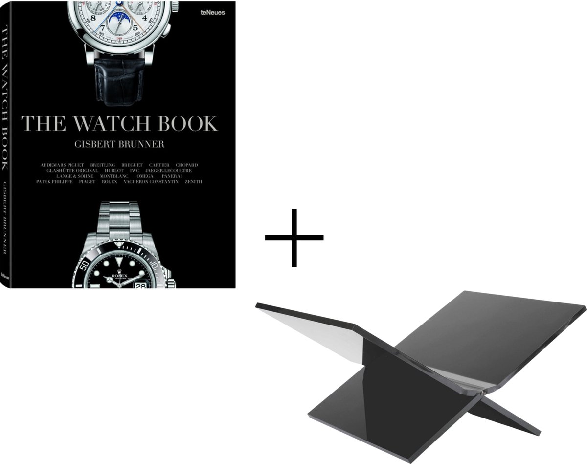 The Watch Book + Boekenstandaard Zwart - teNeues - Tafelboek