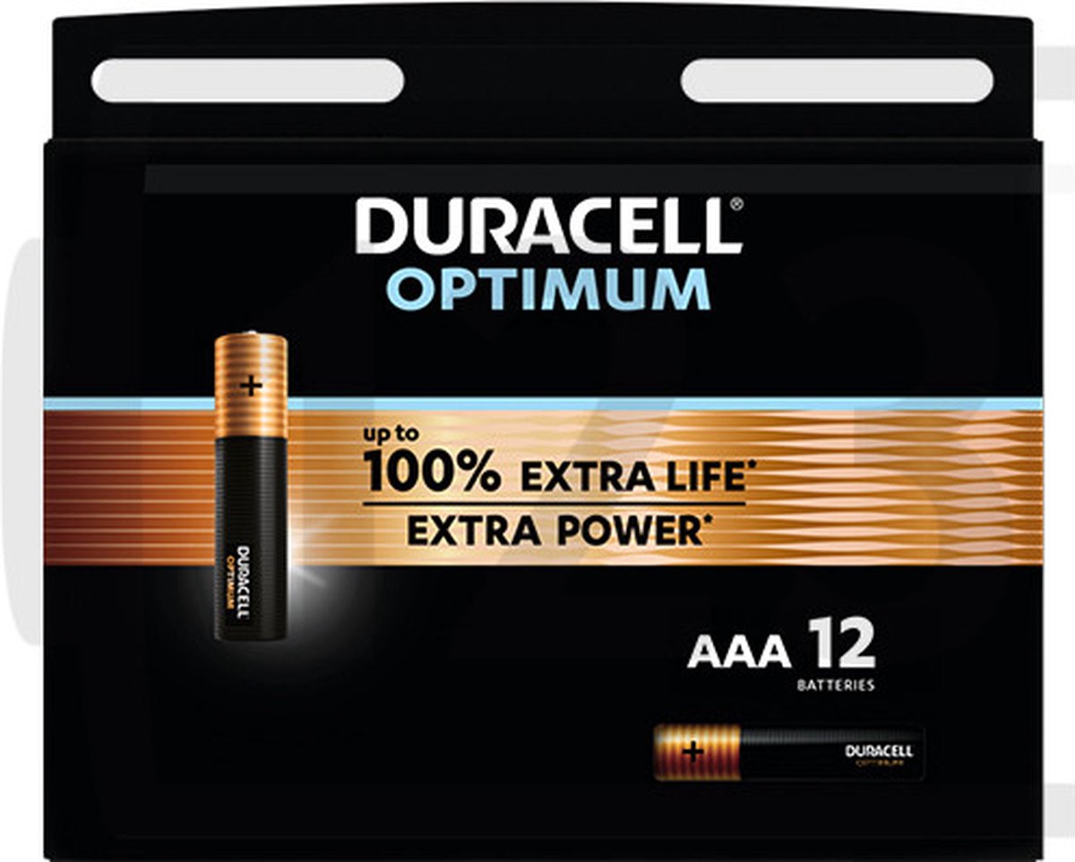 Duracell Alkaline Optimum Batterij AAA - 24 stuks (2x 12 stuks)