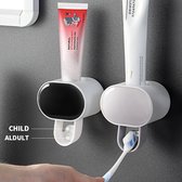Tandpasta Dispencer - Zwart - Automatische Tube uitknijper - Tandpasta knijper - Tandpasta Houder - Crème Knijper