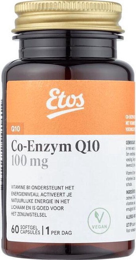 Etos Q10 - Vegan - 100mg - capsules - 60 stuks - Etos