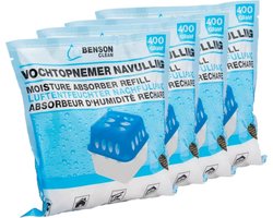 Benson Vochtopnemer / vochtvanger navulling - 4 stuks - 400 gram per stuk