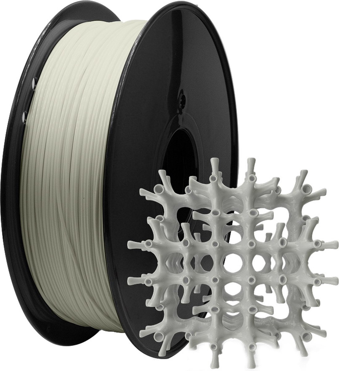 MMOBIEL PLA Filament 3D Printer 1.75mm - Lengte 330m - 200 x 200mm - 1kg Spoel - Transparant