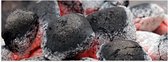 WallClassics - Poster (Matte) - Hot Coals - 150x50 cm Photo sur Papier Poster avec un aspect Mat
