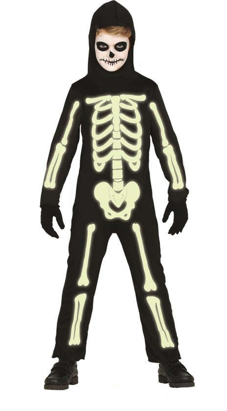 Halloween Kostuum Skelet Glow In The Dark Kind
