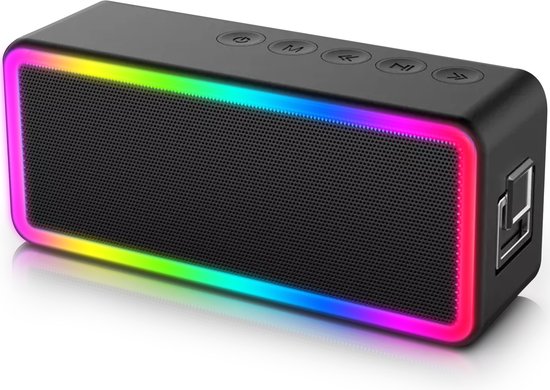 Strex Draagbare Bluetooth Speaker RGB - Draadloze Speaker Met Verlichting  -... | bol.com