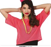 Fiestas Guirca - Visnet shirt neon roze (kort)