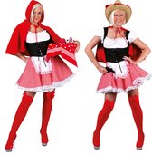 Costume du petit chaperon rouge | Casquette Rodeo Rouge | Femme | Taille 32-34 | Costume de carnaval | Déguisements