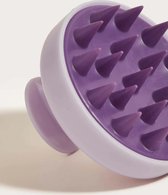 Shampoo massageborstel - siliconen massageborstel voor de haren - haar massage borstel - Hoofdhuid borstel - Haargroei & anti roos - Paars