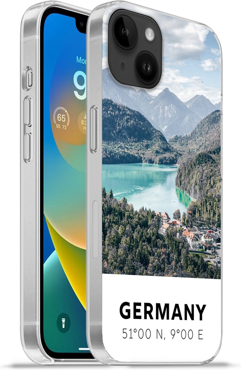 Telefoonhoesje Geschikt voor Apple Iphone 14 Plus hoesje - Duitsland - Bergen - Meer - Siliconen Telefoonhoesje Telefoonhoesje