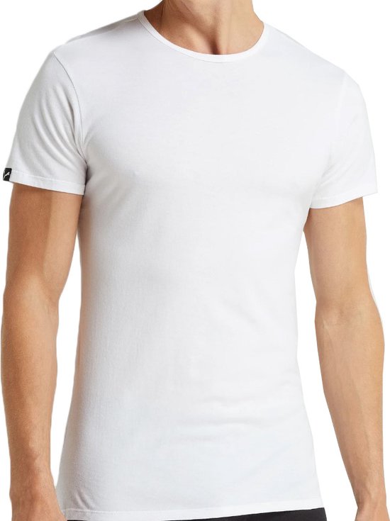 PUMA Basic Heren t-shirt round neck 2-pack - Wit – Maat  XL