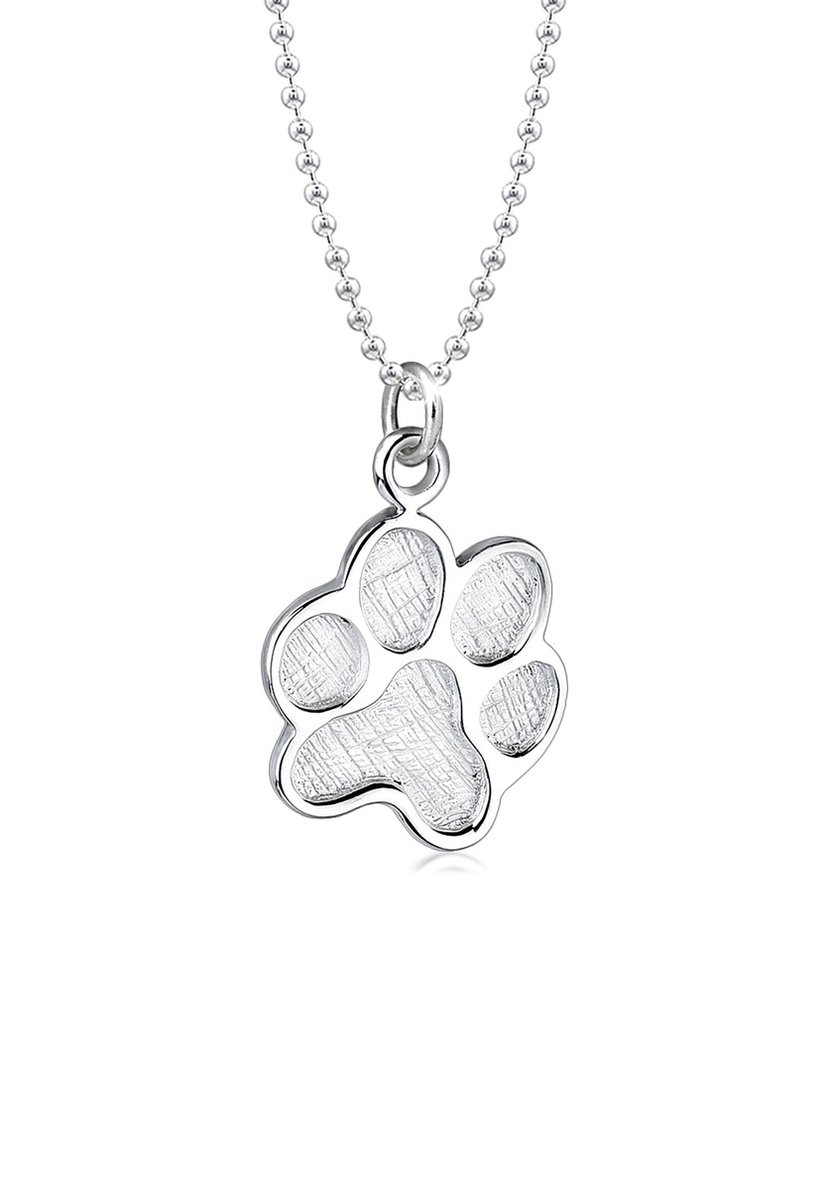 Elli - Halsketting - Damespoot Hanger Hond Dierenliefhebber in 925 Sterling Zilver - Dames