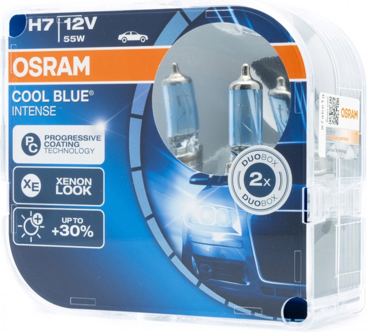 Osram H7 12V 60/55W - COOL BLUE INTENS Limited Edition - Xenon look - Set 2 stuks