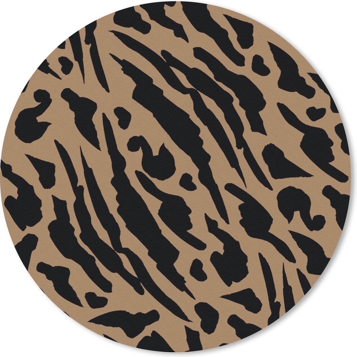 Muismat rond 30x30 cm - Mousepad Patronen - Design - Panterprint - Ronde muismatten