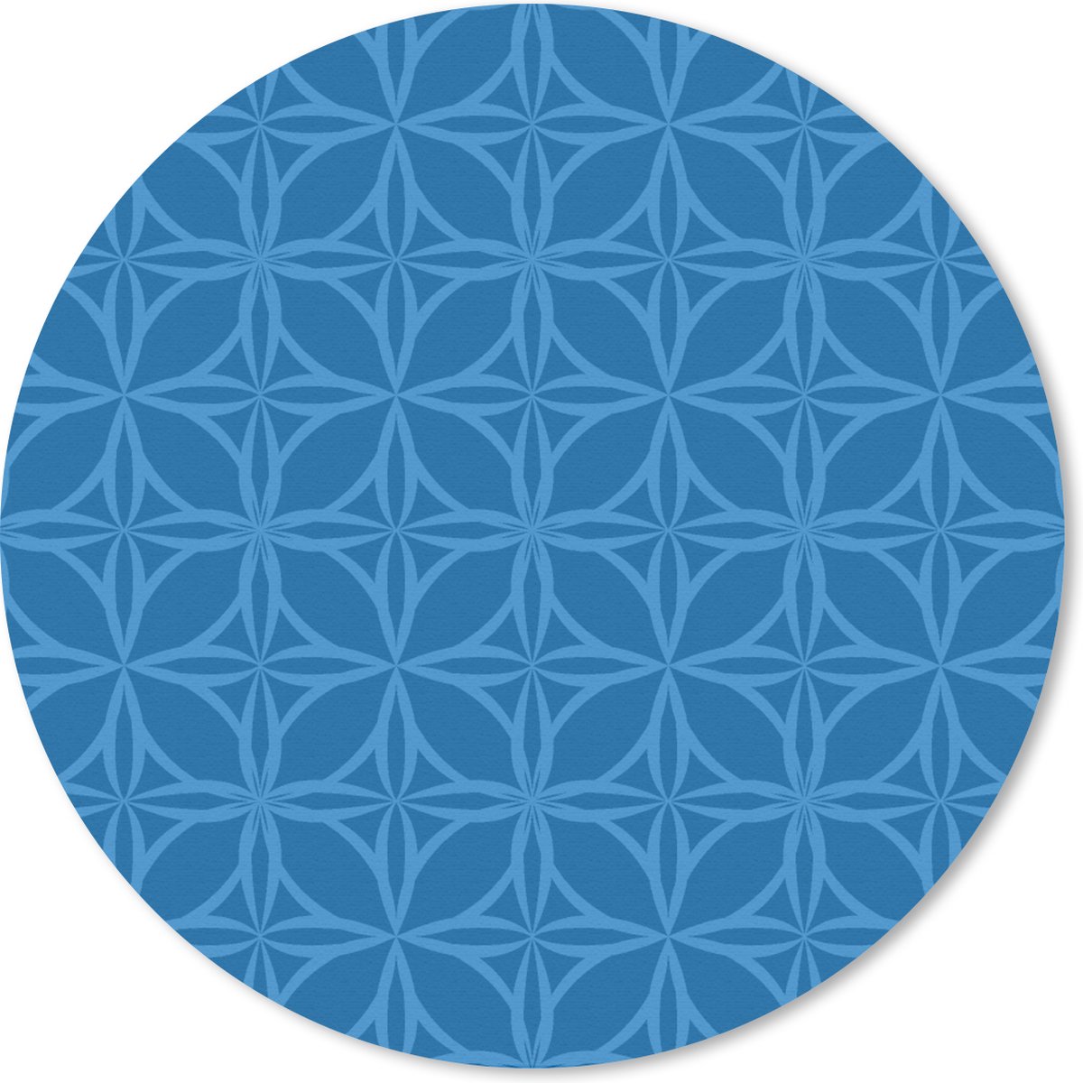 Muismat rond 30x30 cm - Mousepad Kompas - Blauw - Patronen - Ronde muismatten