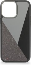 DECODED Nike Grind Back Cover - Telefoonhoesje - iPhone 13 Pro Max - Hoogwaardig Gerecycleerd Leer - Magnetische Technologie van Apple - Zwart, Grijs