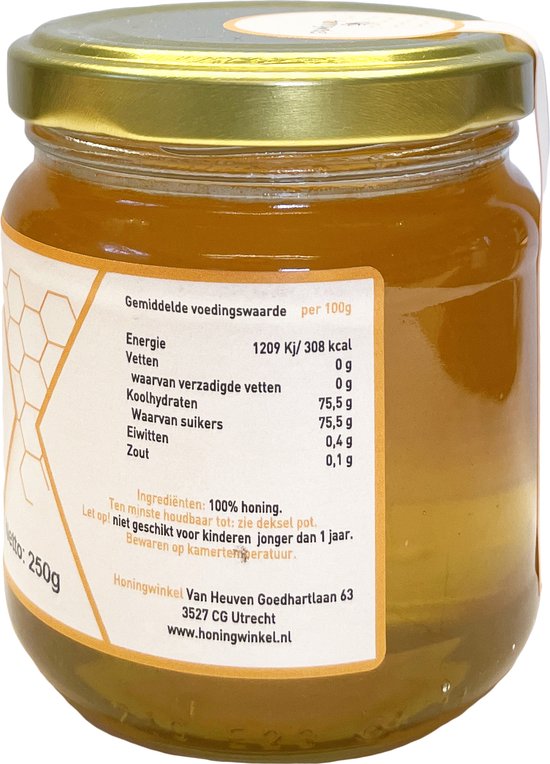 Soligadohoning 250g Nederland Honingwinkel Honing Vloeibaar in Honingpot
