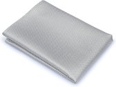 Zijde Pochet Zilver - Suitable - Pochette – Heren - Unisex - 25x25 cm - Zijde | Geschenkverpakking