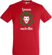 T-shirt Leeuwen van de Atlas | Rood Marokko Shirt | WK 2022 Voetbal | Morocco Supporter | Rood | maat XXL