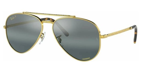 Ray Ban New Aviator RB3625 Legend Gold Polar Clear Gradient