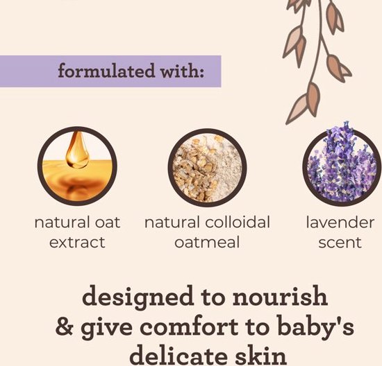 Aveeno Baby Calming Comfort Gift Set - Badschuim - Lotion - Baby Verzorgingsset — afbeelding 2