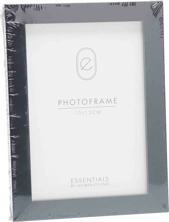 Cadre photo en plastique noir adapté pour une photo de 10 x 15 cm | bol