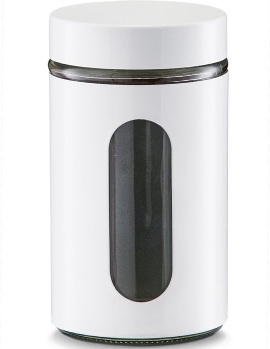 Zeller - 6x bocaux de cuisine en acier inoxydable - 2 tailles 900 ml et 1200 ml