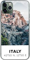 Geschikt voor iPhone 11 Pro Max hoesje - Cinque Terre - Italië - Amalfi - Zee - Siliconen Telefoonhoesje