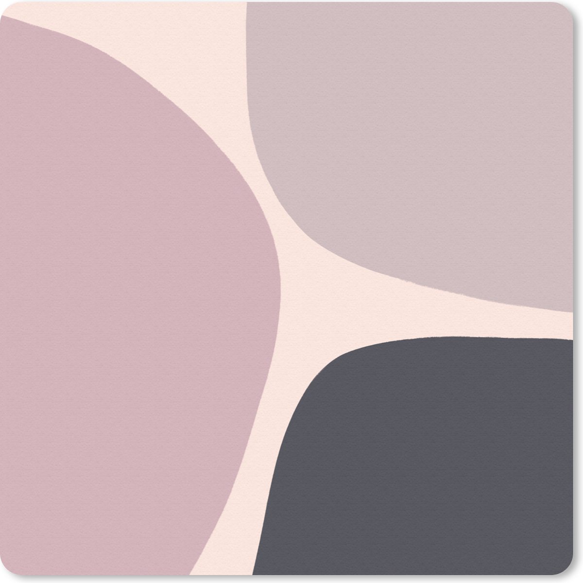 Muismat 20x20 cm - Mousepad Pastel - Design - Minimalisme - Muismatten