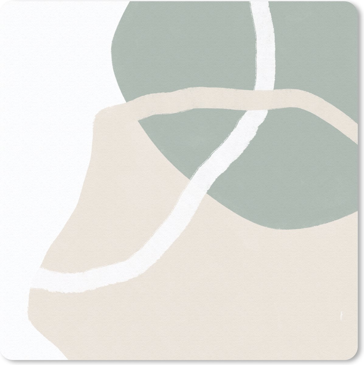 Muismat 20x20 cm - Mousepad Minimalisme - Pastel - Design - Muismatten