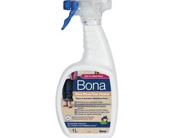 Bona Geoliede Houten Vloer Reiniger - Spray 1 Liter - Droogt Snel - Gebruiksklaar
