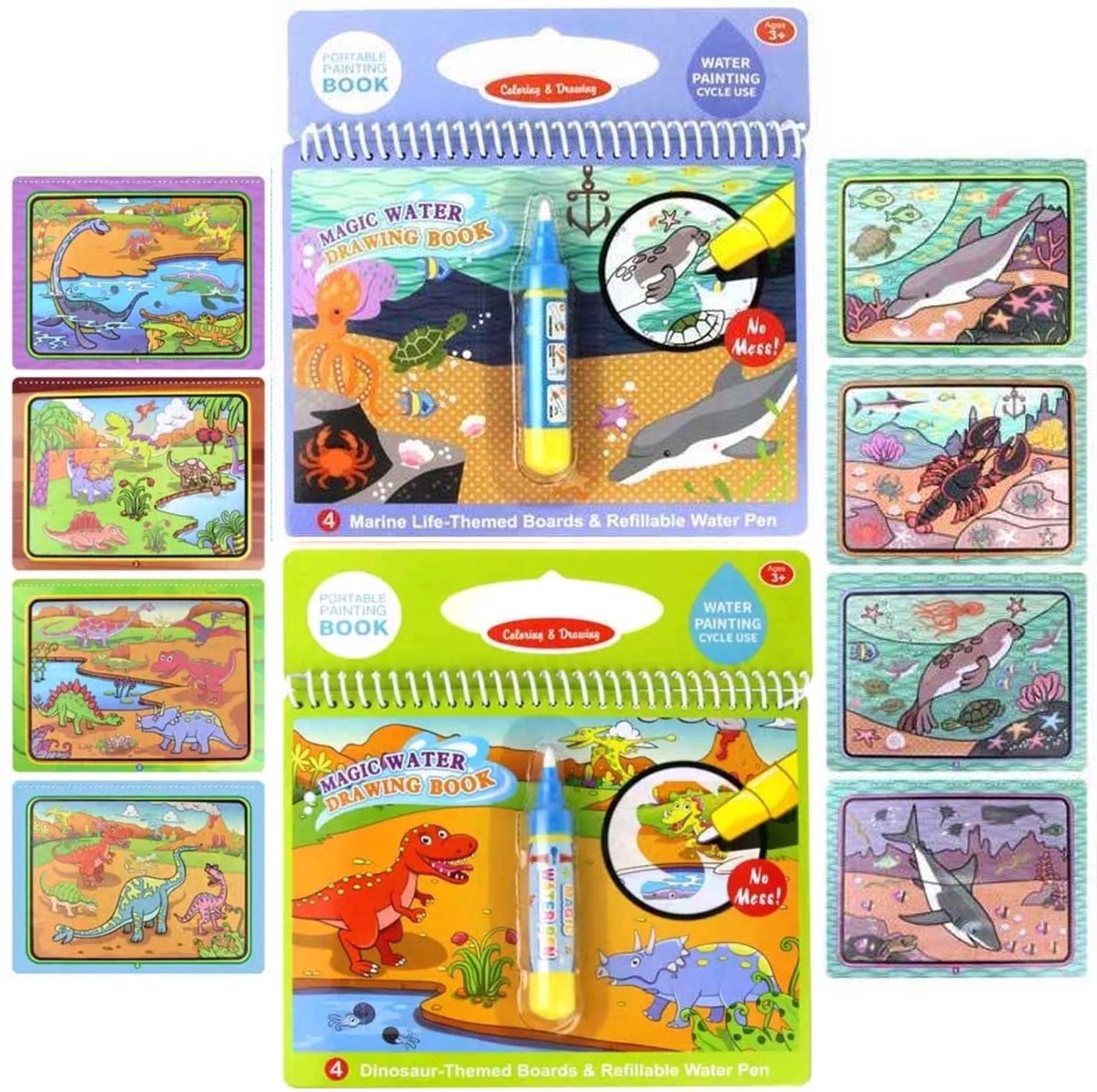 SES kleuren met water kleurboek - safari - Verfijnd Veenendaal SES kleuren met water kleurboek - safari - Verfijnd Veenendaal
