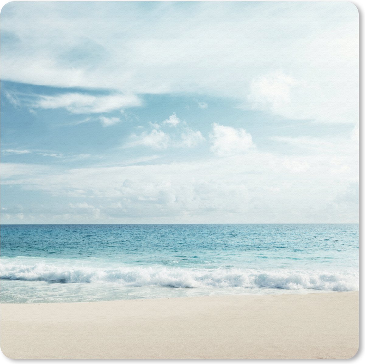 Muismat 30x30 cm - Mousepad Strand - Zee - Zomer - Muismatten