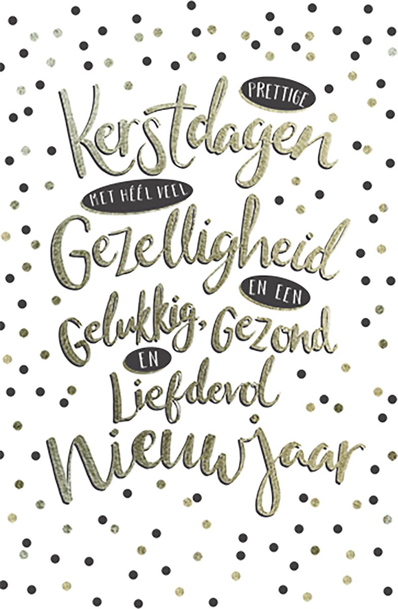 MGPcards - 6 Luxe dubbele Kerstkaarten - Foliedruk - Gekleurde envelop - 11,5 x 17 cm