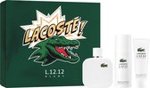 Lacoste Blanc Giftset - 100ml Eau De Toilette Spray + 150ml Deodorant Spray + 50ml Showergel
