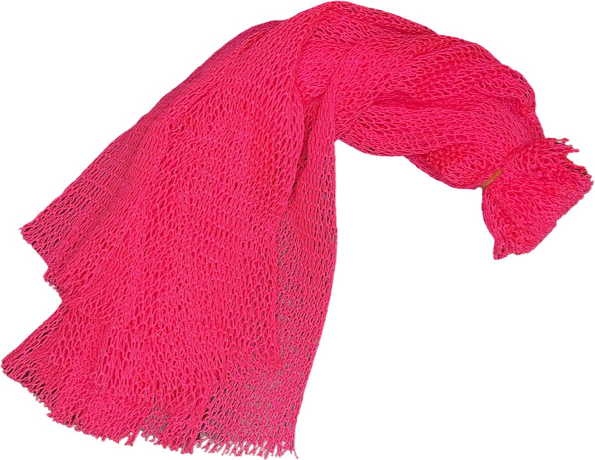 Afrikaanse spons neon rose - exfoliating net sponge neon pink - SAPO - traditionele Ghanese scrub spons