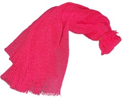 foto van Afrikaanse netspons neon roze 2 meter/African net sponge neon pink 2 meters / Ghanaian net sponge Sapo spons