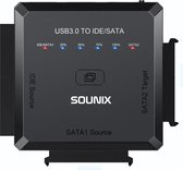 SOUNIX USB 3.0 vers 2.5&3.5 pouces - SATA III&IDE - adaptateur disque dur
