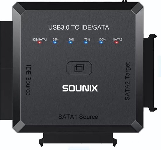Sounix USB 3.0 naar 2.5&3.5 inch - SATA III&IDE - harde schijf adapter -  kopiëren met... | bol.com