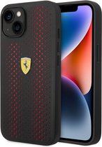 Coque Rigide Perforée Ferrari - Apple iPhone 14 Plus (6.7") - Zwart/Rouge
