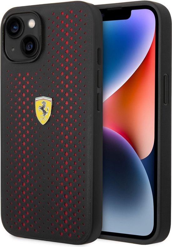 Coque Rigide Perforée Ferrari - Apple iPhone 14 Plus (6.7") - Zwart/Rouge |  bol.com