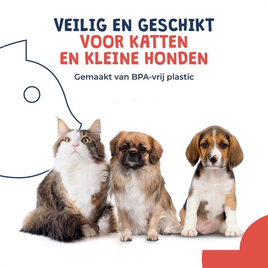 JC Pets Premium Drinkfontein voor Kat of Hond 2.5L Inclusief 4 filters en Cleaning... bol