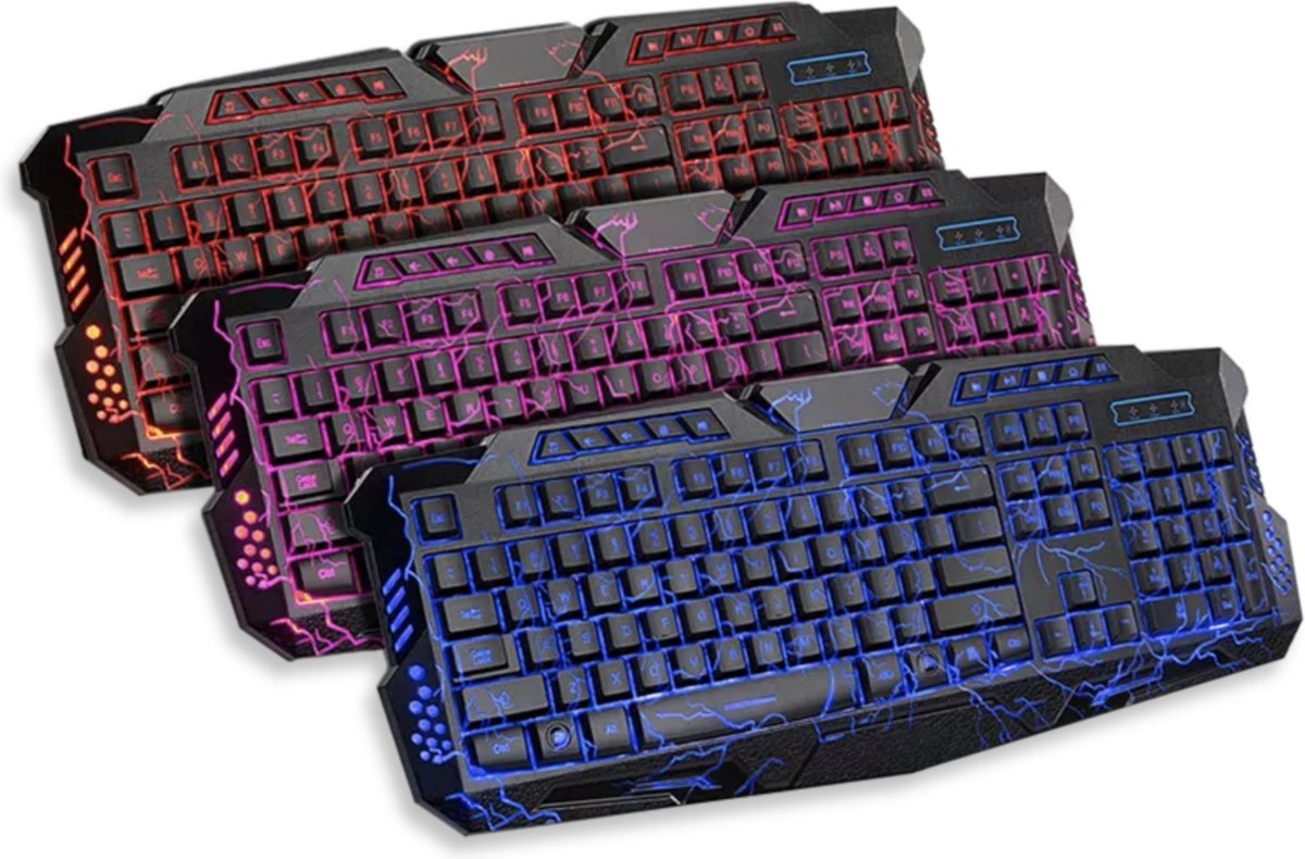 Rebela | Gaming Mechanical Keyboard | QWERTY | xbox One | ps4 | PC | MAC | Backlight 3 Color Switching | Plug and Play | Multifunctional Keyboard