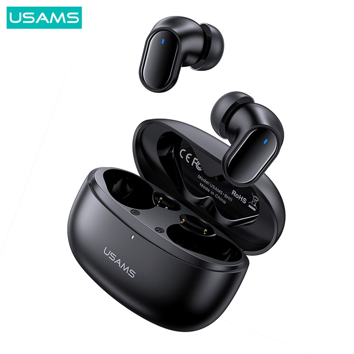 Usams BH-11 2022 - TWS Bluetooth 5.1 - Mini Draadloze Oordopjes - Geschikt voor Android & Apple