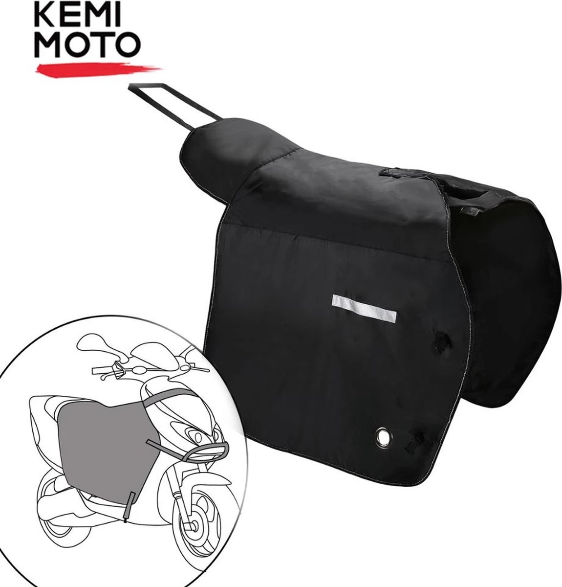 Kemimoto Scooter Beenkleed - Beenkleed voor Piaggio - Beenkleed Voor Vespa - Beenkleed Voor Honda - Beenwarmer - Waterdicht - Winddicht