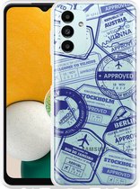 Hoesje geschikt voor Samsung Galaxy A13 5G Paspoort Stempels