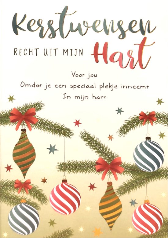 Kaart Kerst Intense Kerstwensen recht uit mijn hart KIR24A